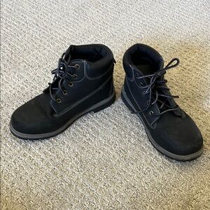 Black Lace-Up Boots